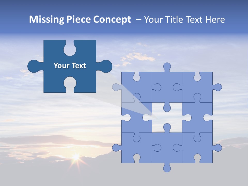 Pizza Margarita In A Frying Pan PowerPoint Template