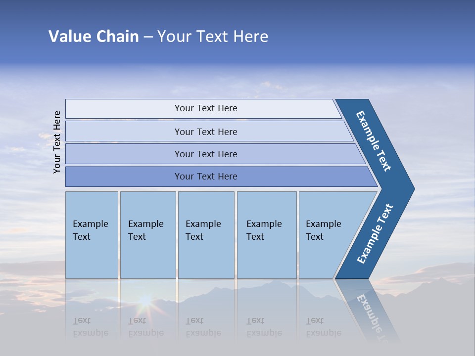 Pizza Margarita In A Frying Pan PowerPoint Template