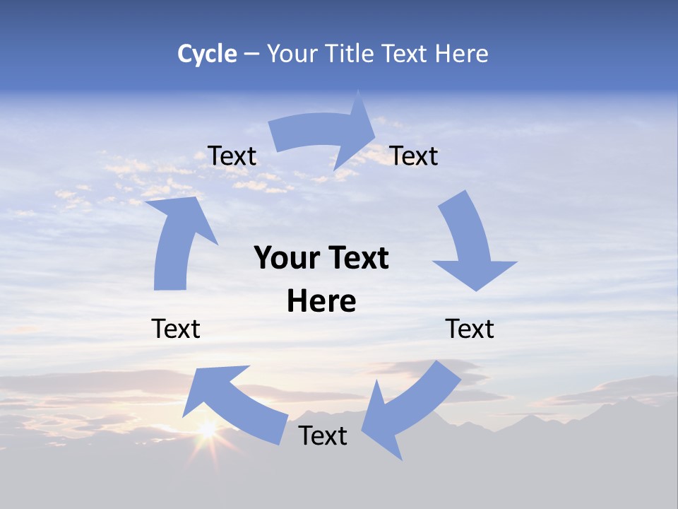 Pizza Margarita In A Frying Pan PowerPoint Template