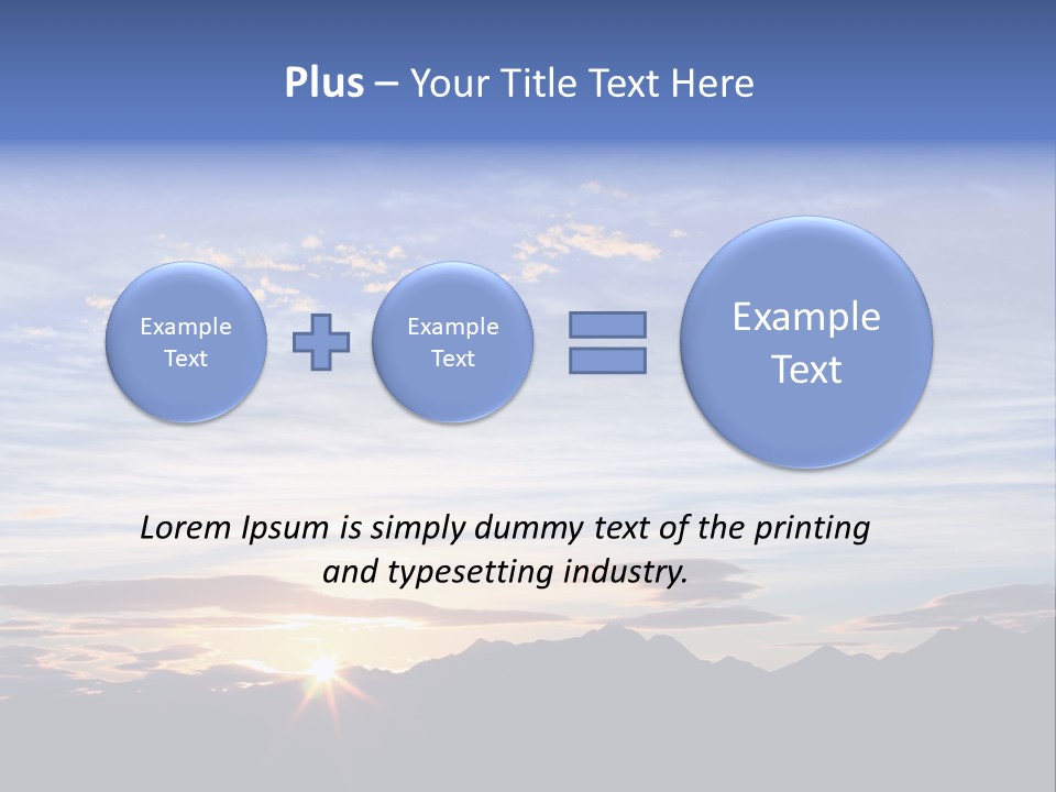 Pizza Margarita In A Frying Pan PowerPoint Template