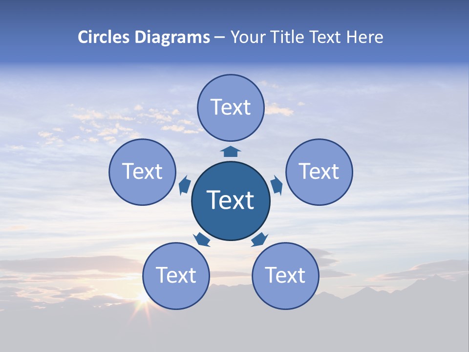 Pizza Margarita In A Frying Pan PowerPoint Template