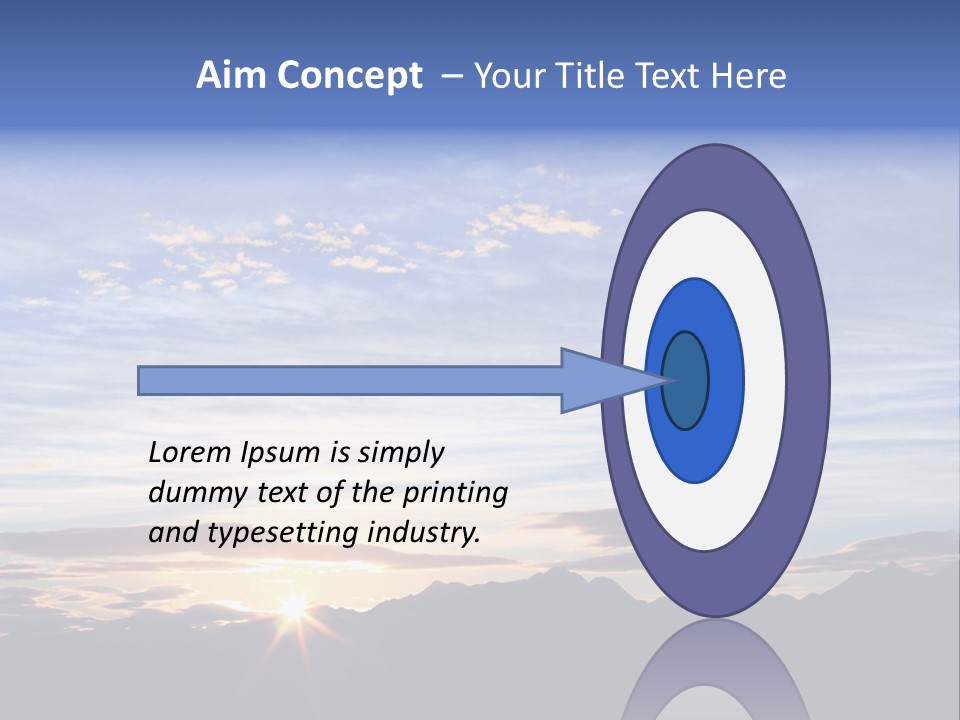 Pizza Margarita In A Frying Pan PowerPoint Template