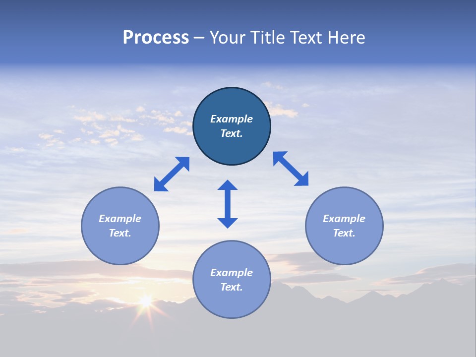 Pizza Margarita In A Frying Pan PowerPoint Template