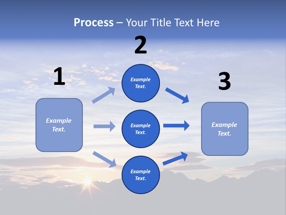 Pizza Margarita In A Frying Pan PowerPoint Template