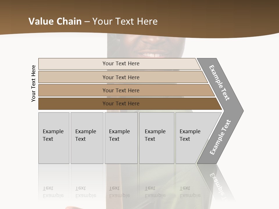 African American Businessman Holding Blank Sign Isolated On A White Background PowerPoint Template