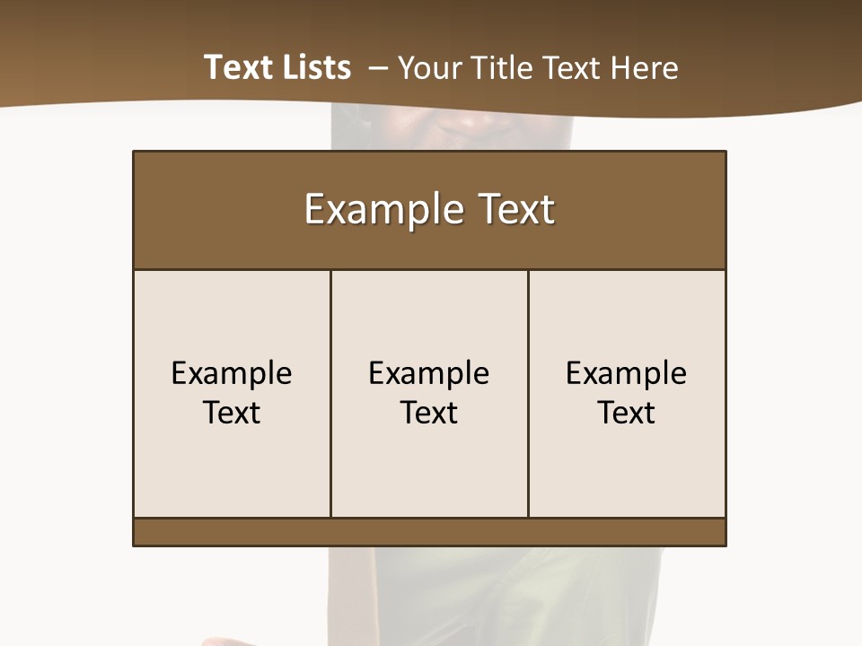 African American Businessman Holding Blank Sign Isolated On A White Background PowerPoint Template