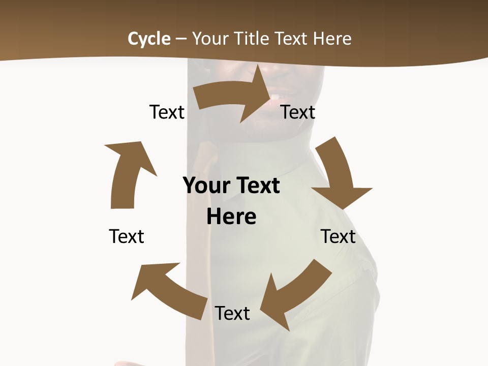 African American Businessman Holding Blank Sign Isolated On A White Background PowerPoint Template