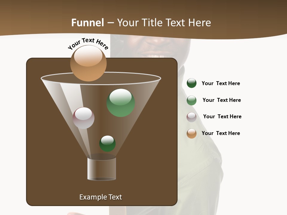 African American Businessman Holding Blank Sign Isolated On A White Background PowerPoint Template