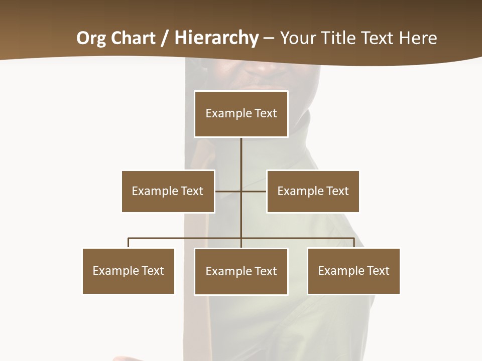 African American Businessman Holding Blank Sign Isolated On A White Background PowerPoint Template