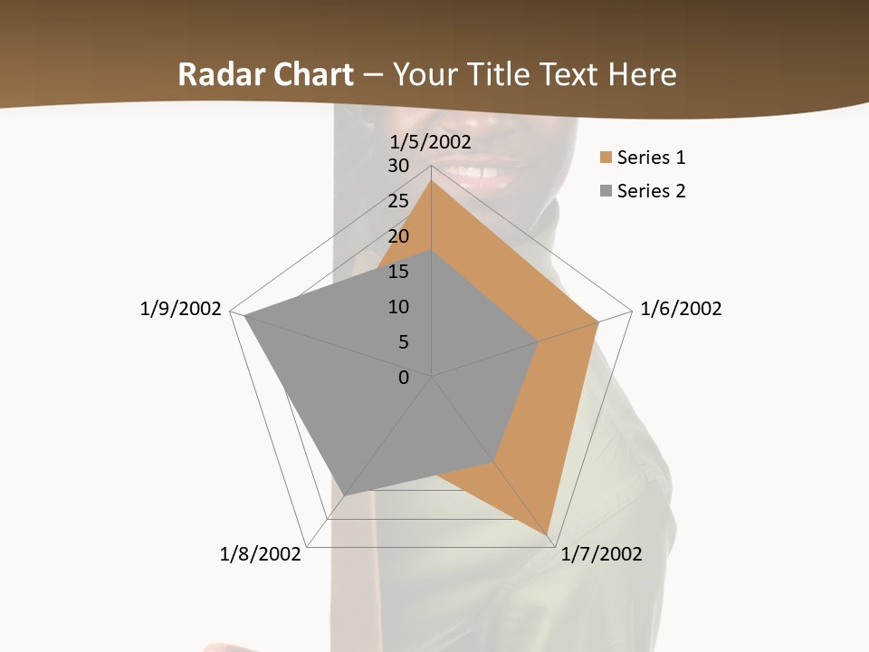 African American Businessman Holding Blank Sign Isolated On A White Background PowerPoint Template