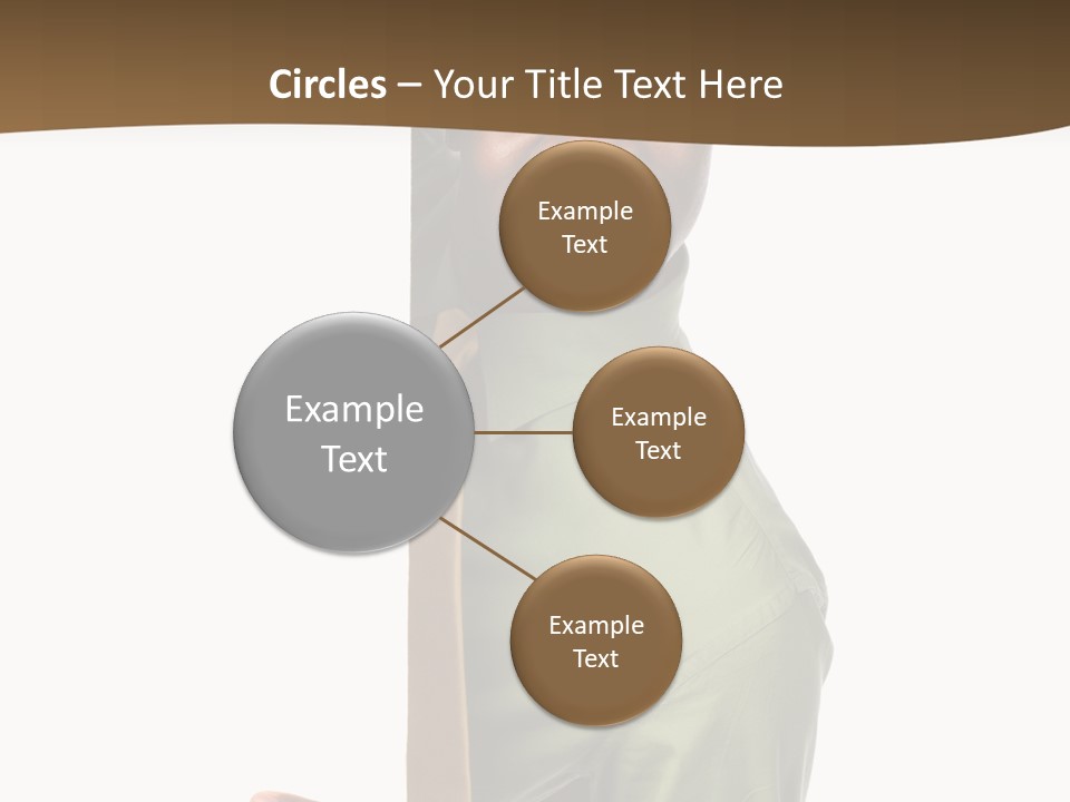 African American Businessman Holding Blank Sign Isolated On A White Background PowerPoint Template