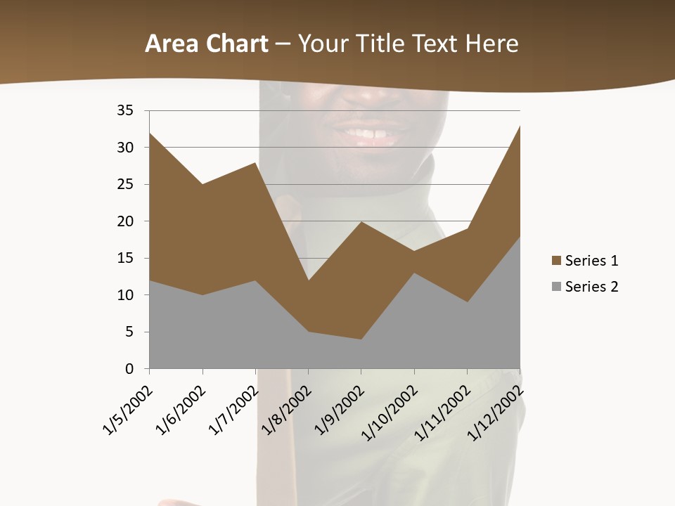 African American Businessman Holding Blank Sign Isolated On A White Background PowerPoint Template