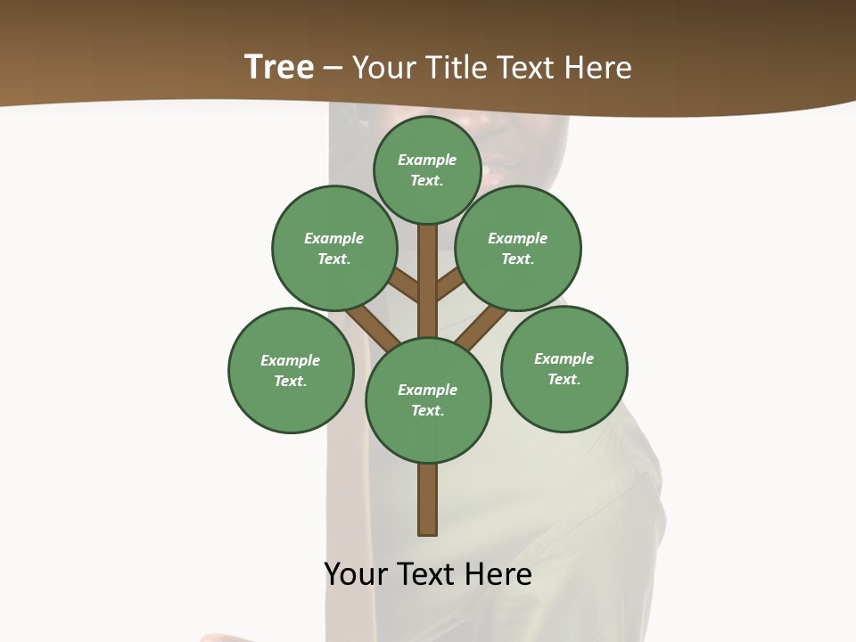 African American Businessman Holding Blank Sign Isolated On A White Background PowerPoint Template