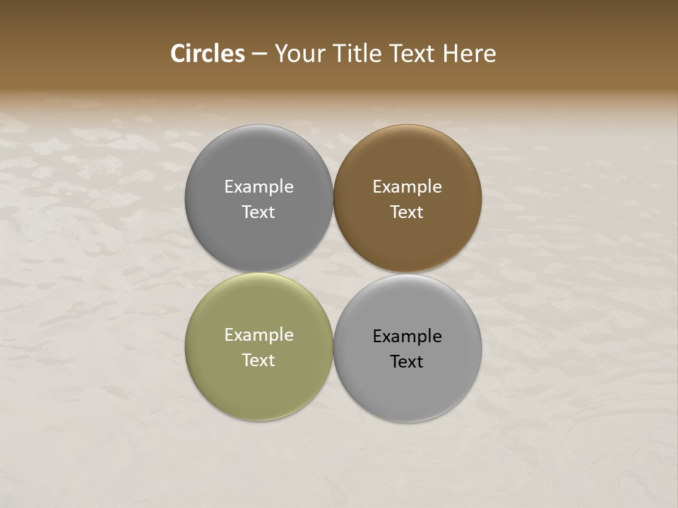 Pond Of Muddy Water Following A Flood PowerPoint Template