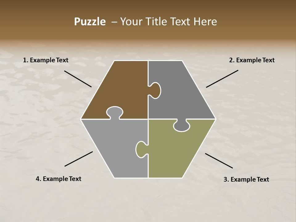 Pond Of Muddy Water Following A Flood PowerPoint Template