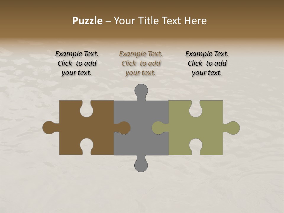 Pond Of Muddy Water Following A Flood PowerPoint Template