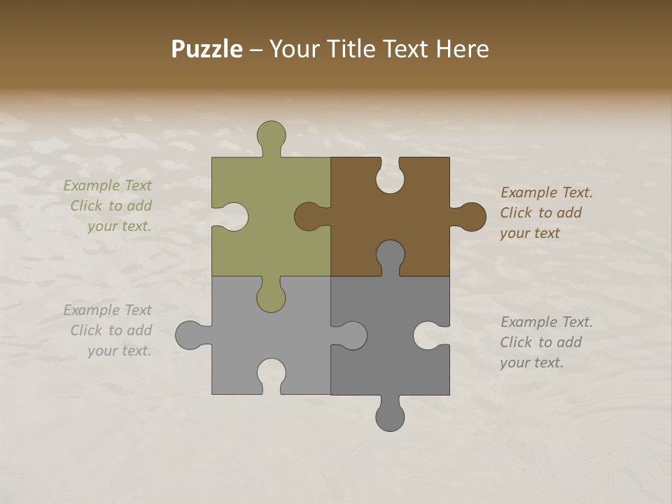 Pond Of Muddy Water Following A Flood PowerPoint Template