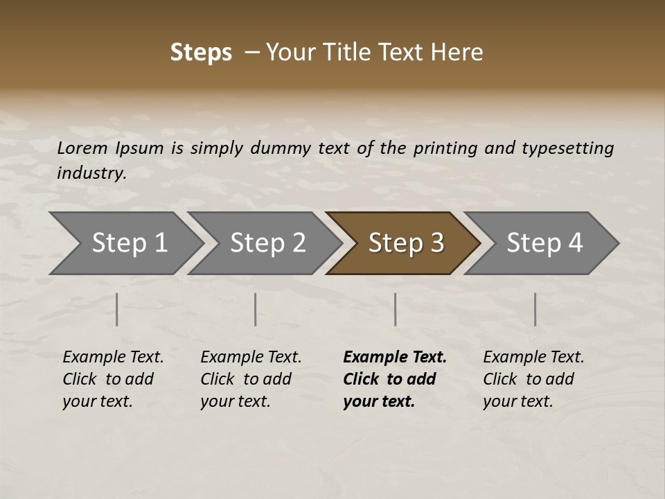 Pond Of Muddy Water Following A Flood PowerPoint Template