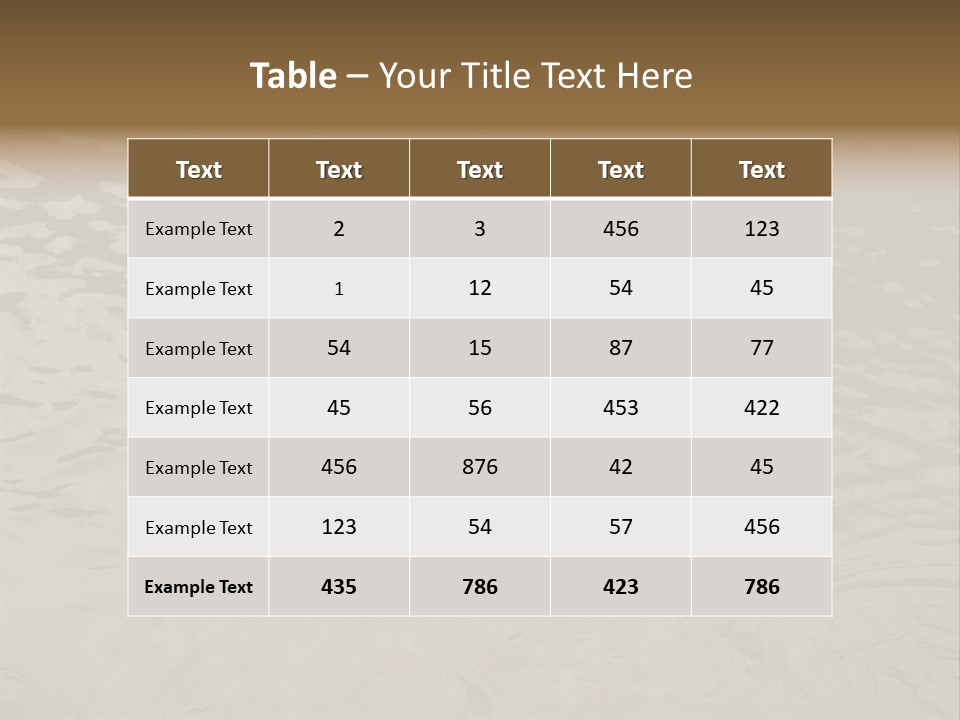 Pond Of Muddy Water Following A Flood PowerPoint Template