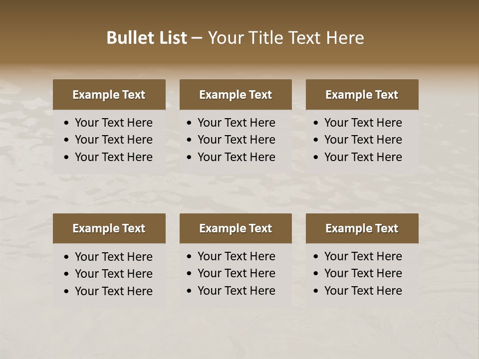 Pond Of Muddy Water Following A Flood PowerPoint Template