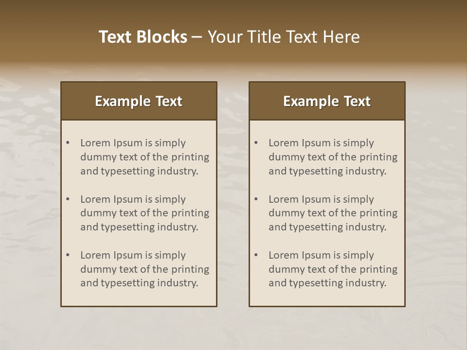 Pond Of Muddy Water Following A Flood PowerPoint Template