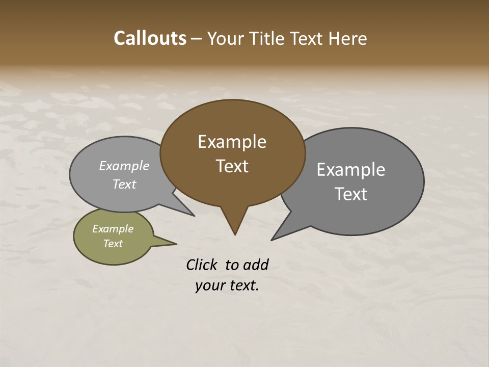 Pond Of Muddy Water Following A Flood PowerPoint Template