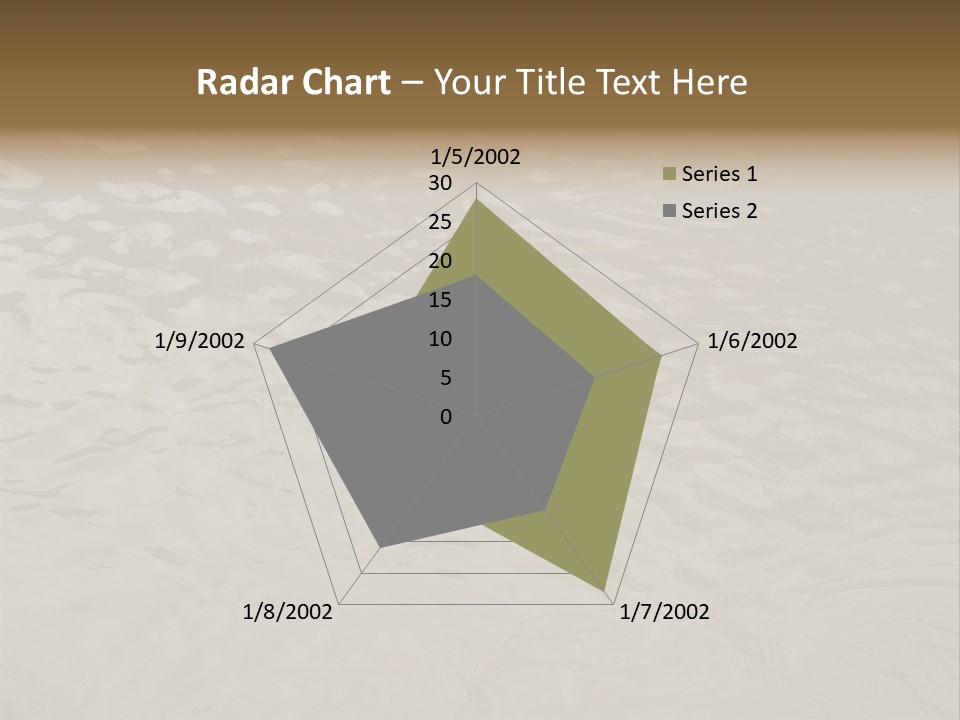 Pond Of Muddy Water Following A Flood PowerPoint Template