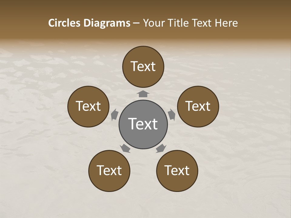 Pond Of Muddy Water Following A Flood PowerPoint Template