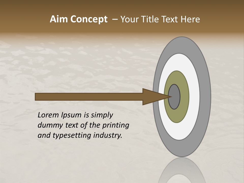 Pond Of Muddy Water Following A Flood PowerPoint Template
