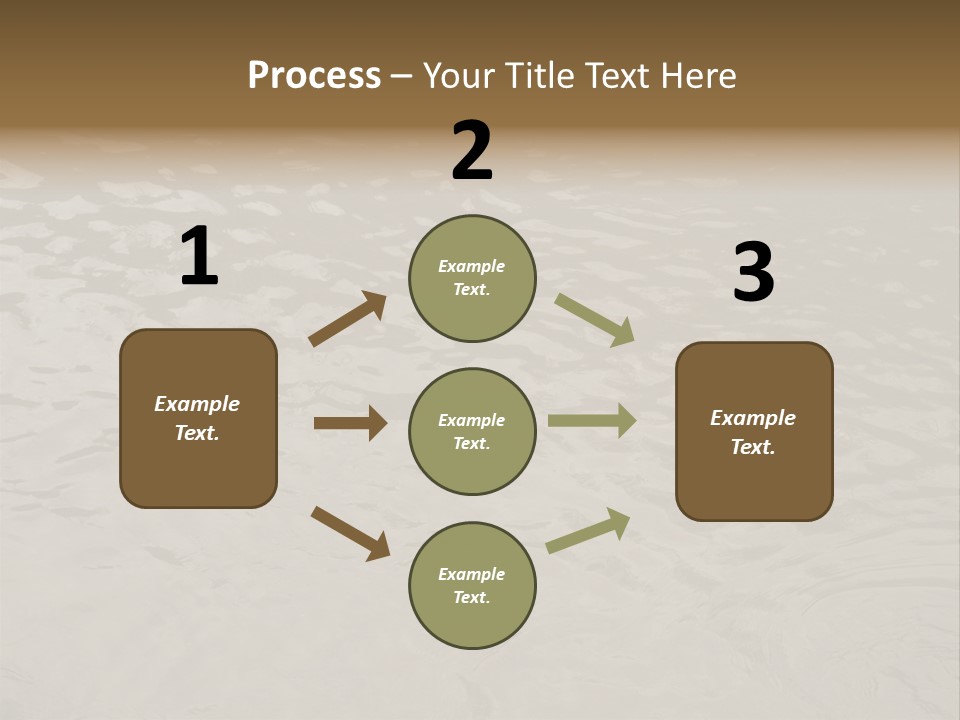 Pond Of Muddy Water Following A Flood PowerPoint Template