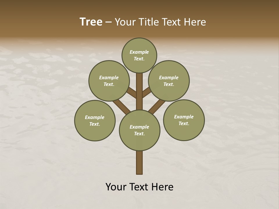 Pond Of Muddy Water Following A Flood PowerPoint Template