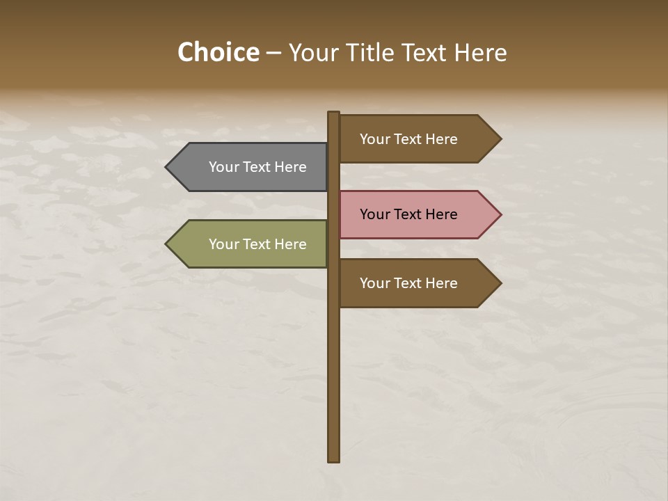 Pond Of Muddy Water Following A Flood PowerPoint Template