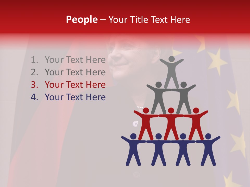 Berlin, February 18: German Chancellor Angela Merkel Smiles At The Reception For The Dilpomatic Corps In Berlin On February 18, 2008 PowerPoint Template