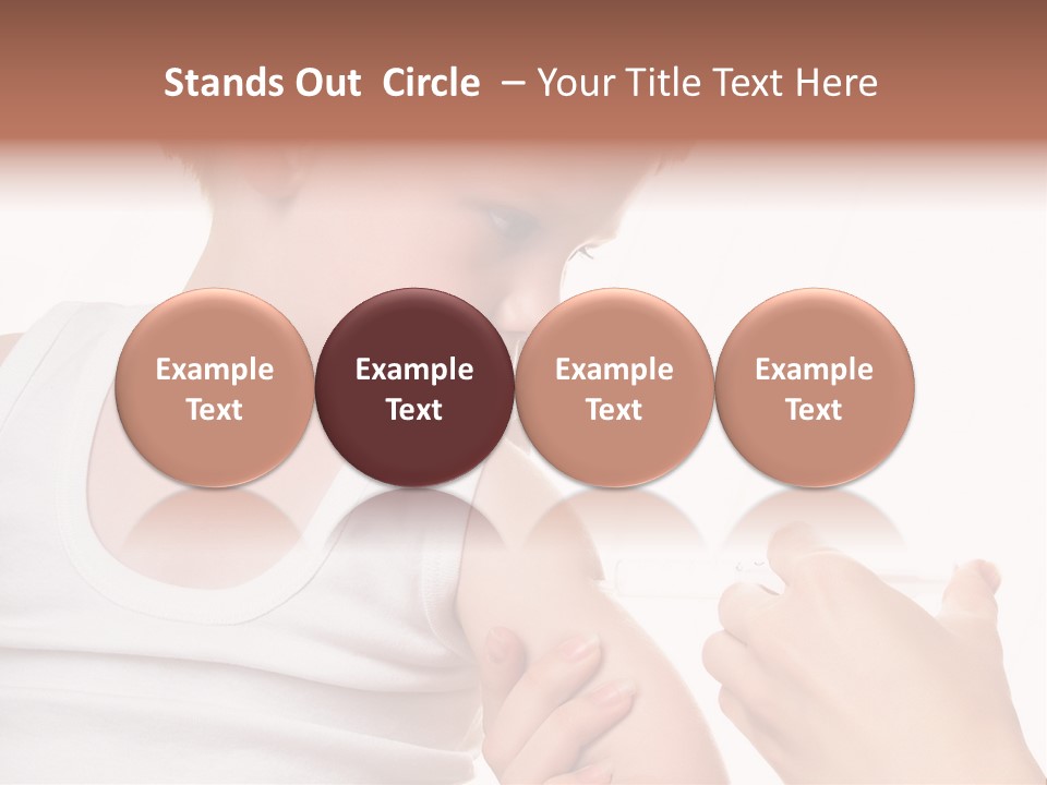 A Doctor Giving A Child An Injection PowerPoint Template