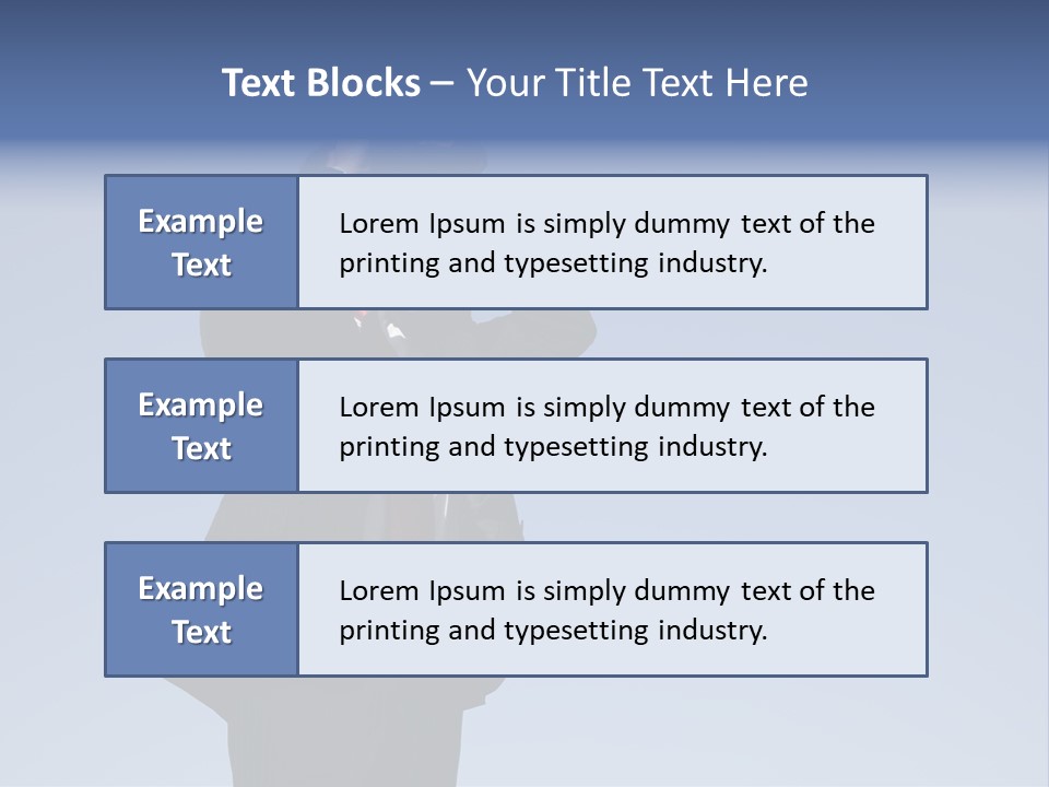 Businessman Looking Through Binoculars With A Blue Sky As Background PowerPoint Template