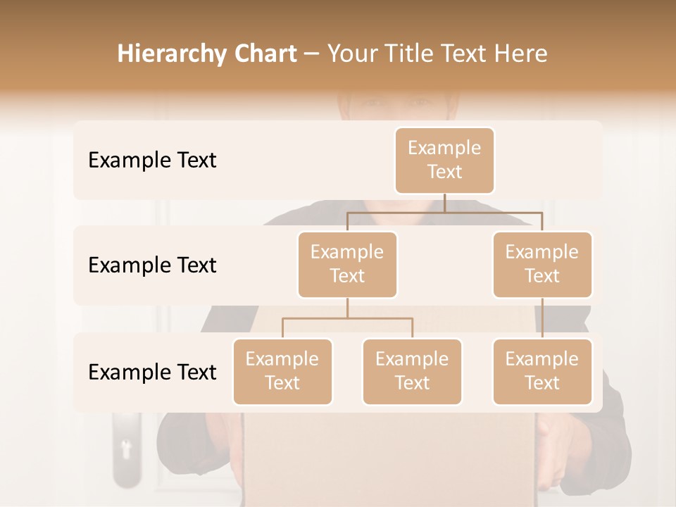 Friendly Postman Having A Packet For You PowerPoint Template