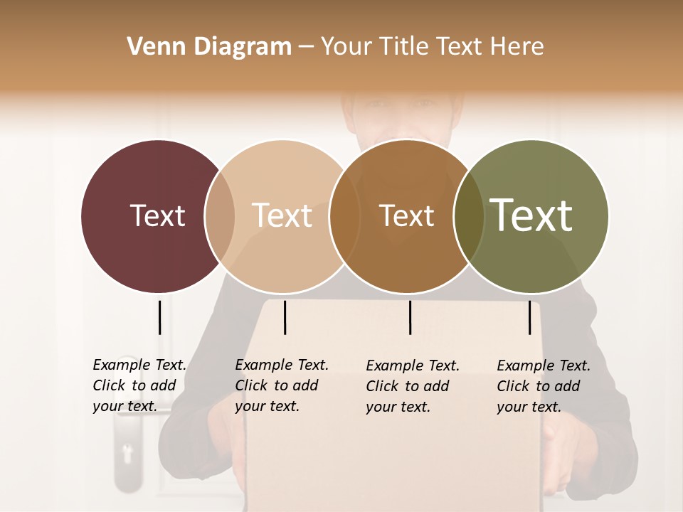 Friendly Postman Having A Packet For You PowerPoint Template