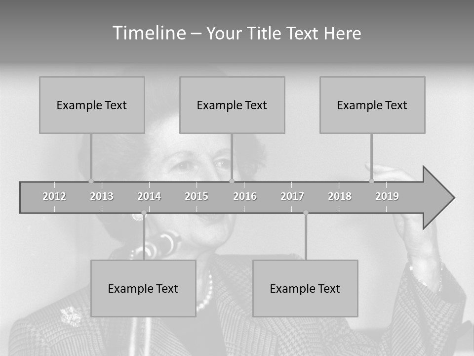 London - July 1: Hon. Margaret Thatcher, British Prime Minister, Speaks On July 1, 1991 In London. She Was Prime Minister From 1979-1990. PowerPoint Template