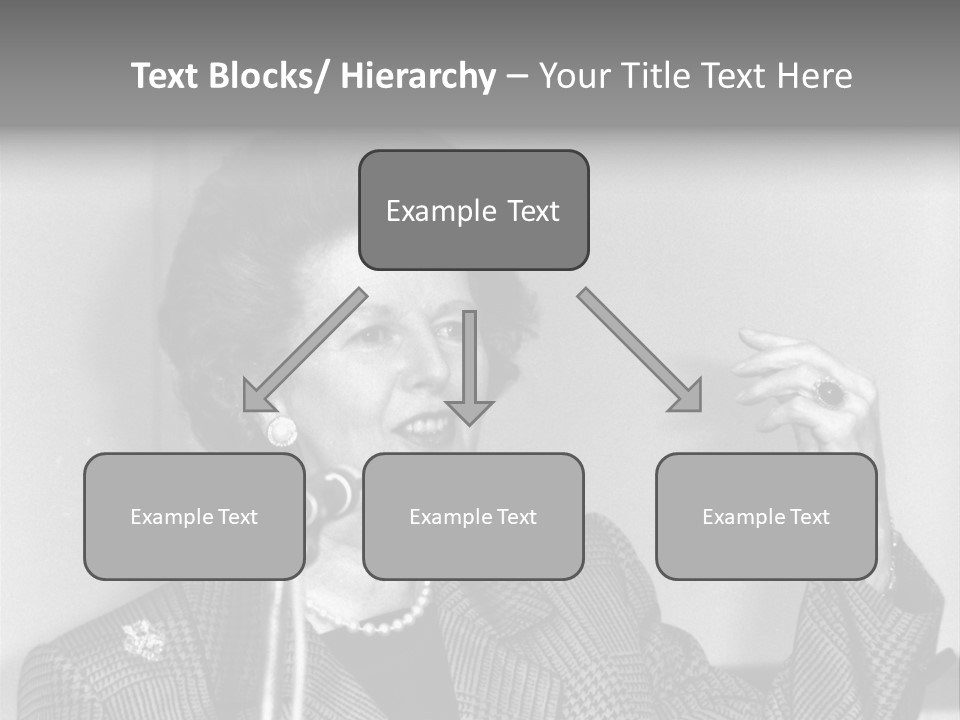 London - July 1: Hon. Margaret Thatcher, British Prime Minister, Speaks On July 1, 1991 In London. She Was Prime Minister From 1979-1990. PowerPoint Template