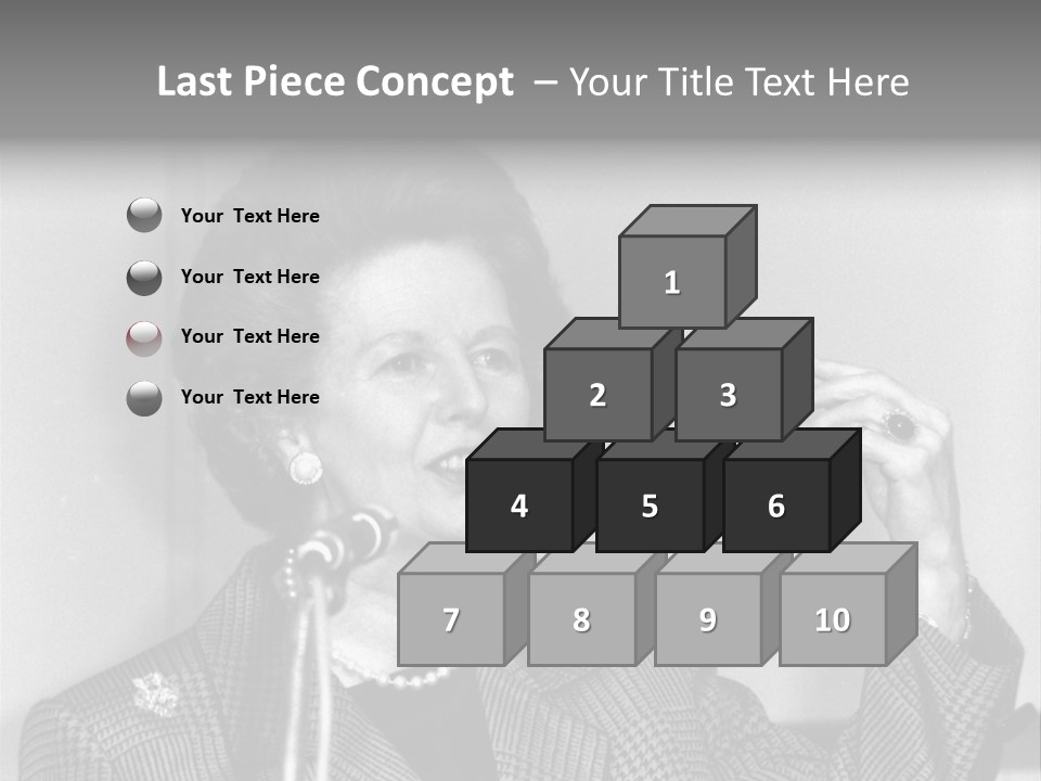 London - July 1: Hon. Margaret Thatcher, British Prime Minister, Speaks On July 1, 1991 In London. She Was Prime Minister From 1979-1990. PowerPoint Template