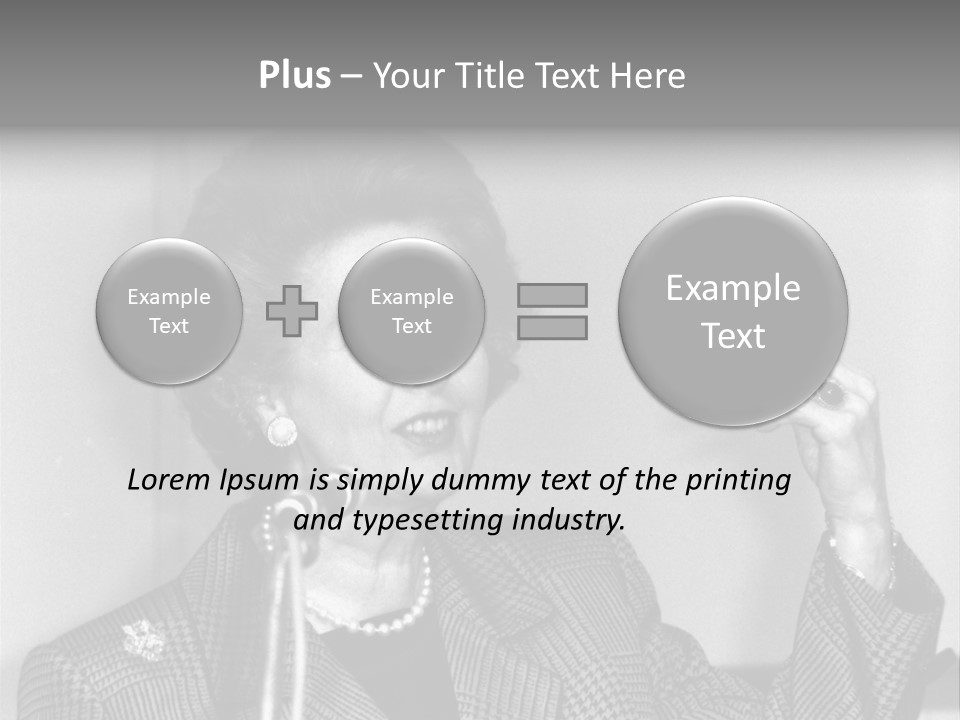 London - July 1: Hon. Margaret Thatcher, British Prime Minister, Speaks On July 1, 1991 In London. She Was Prime Minister From 1979-1990. PowerPoint Template