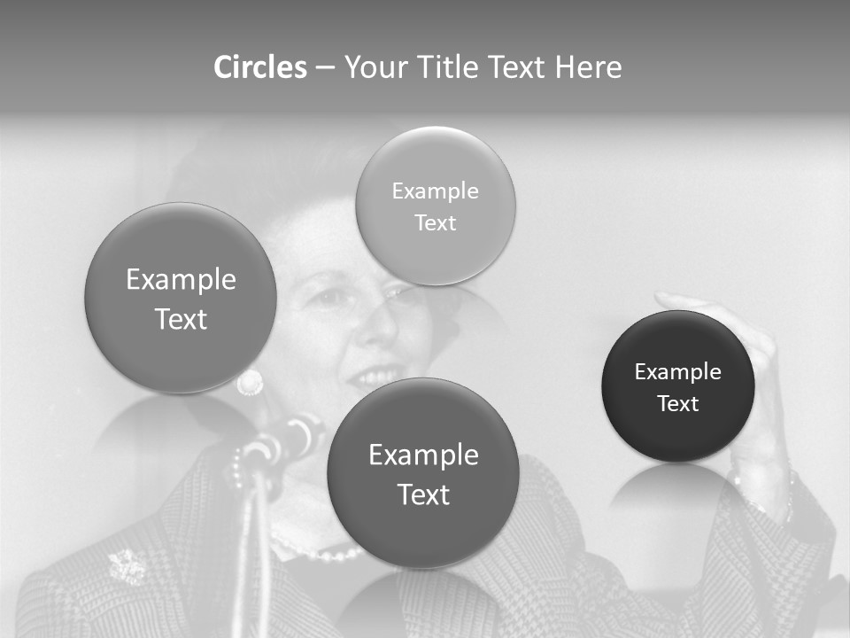 London - July 1: Hon. Margaret Thatcher, British Prime Minister, Speaks On July 1, 1991 In London. She Was Prime Minister From 1979-1990. PowerPoint Template