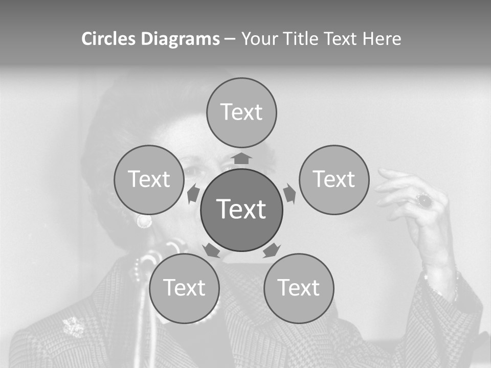 London - July 1: Hon. Margaret Thatcher, British Prime Minister, Speaks On July 1, 1991 In London. She Was Prime Minister From 1979-1990. PowerPoint Template