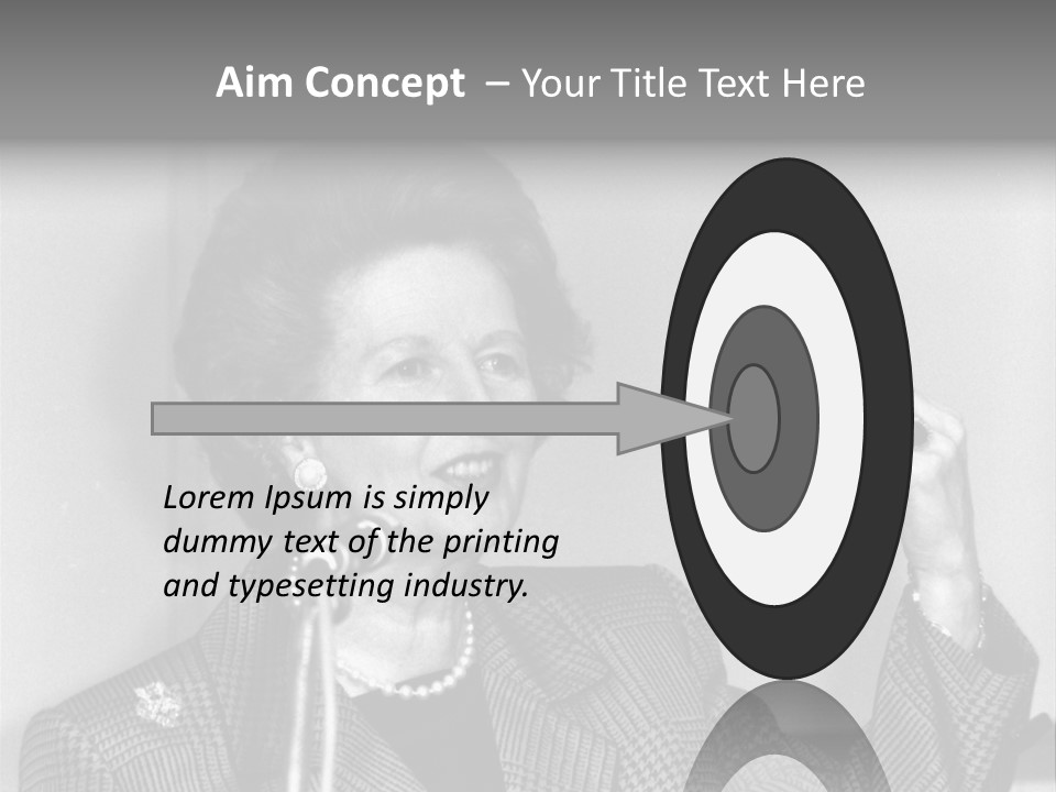 London - July 1: Hon. Margaret Thatcher, British Prime Minister, Speaks On July 1, 1991 In London. She Was Prime Minister From 1979-1990. PowerPoint Template