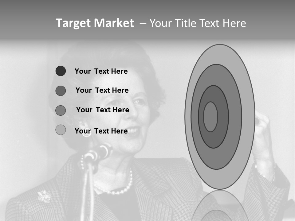 London - July 1: Hon. Margaret Thatcher, British Prime Minister, Speaks On July 1, 1991 In London. She Was Prime Minister From 1979-1990. PowerPoint Template