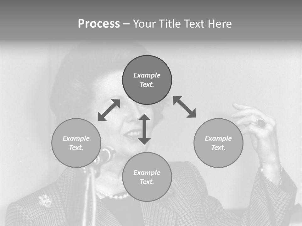 London - July 1: Hon. Margaret Thatcher, British Prime Minister, Speaks On July 1, 1991 In London. She Was Prime Minister From 1979-1990. PowerPoint Template