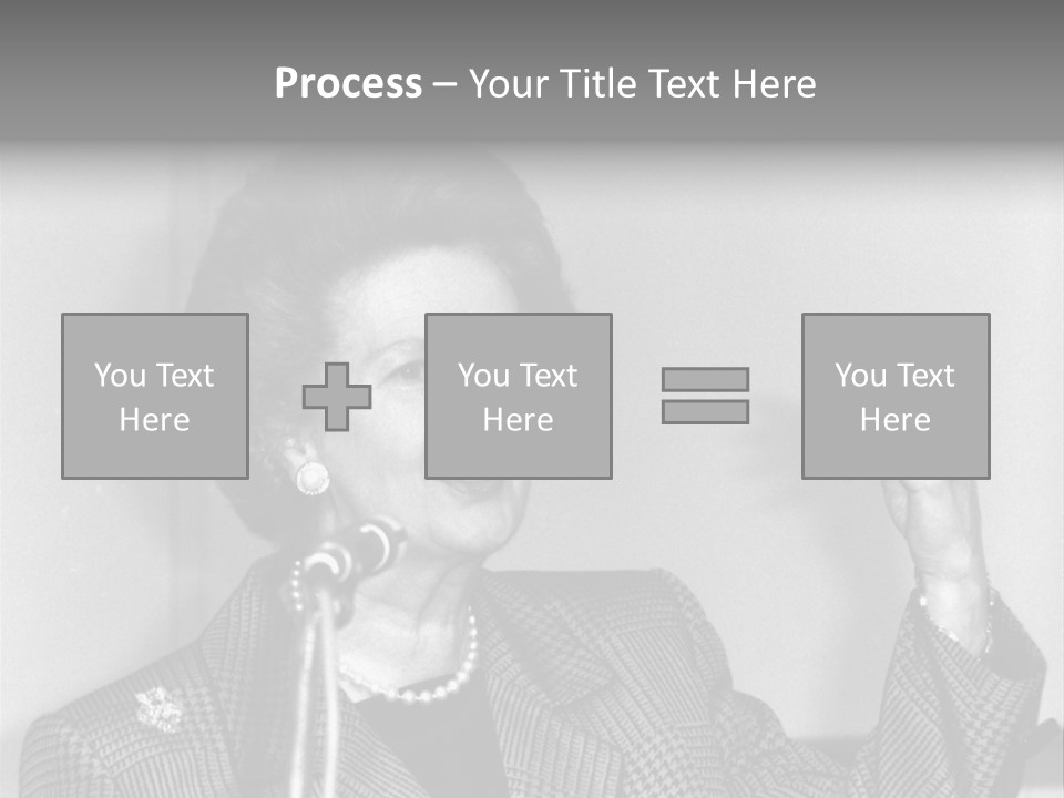 London - July 1: Hon. Margaret Thatcher, British Prime Minister, Speaks On July 1, 1991 In London. She Was Prime Minister From 1979-1990. PowerPoint Template