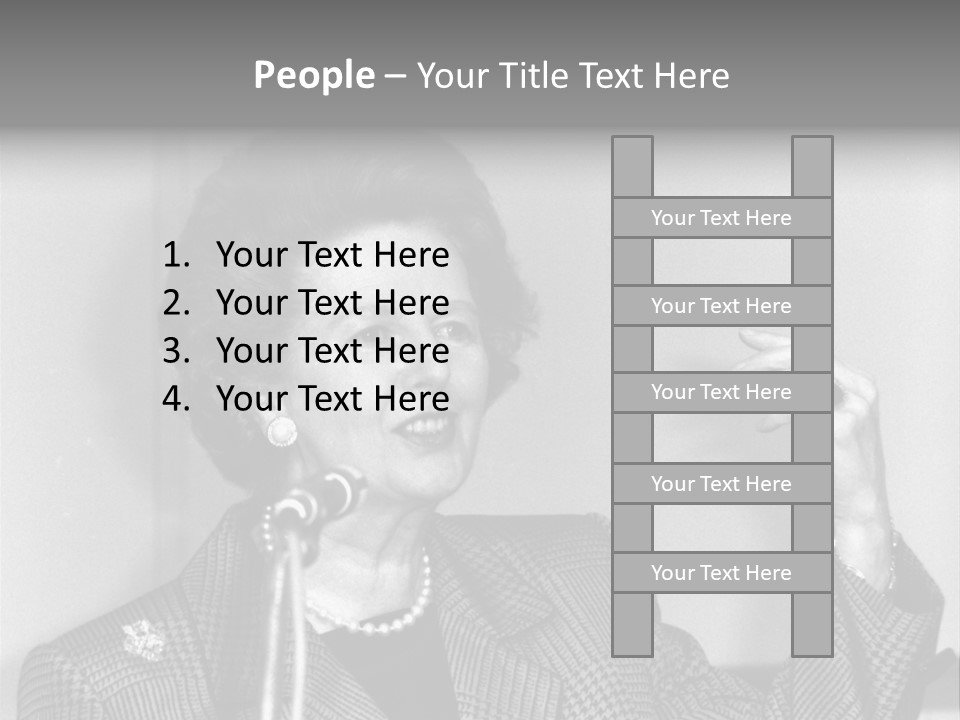 London - July 1: Hon. Margaret Thatcher, British Prime Minister, Speaks On July 1, 1991 In London. She Was Prime Minister From 1979-1990. PowerPoint Template