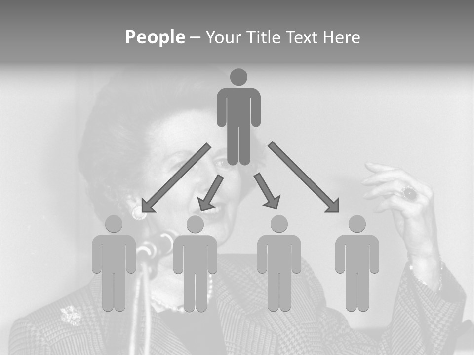 London - July 1: Hon. Margaret Thatcher, British Prime Minister, Speaks On July 1, 1991 In London. She Was Prime Minister From 1979-1990. PowerPoint Template