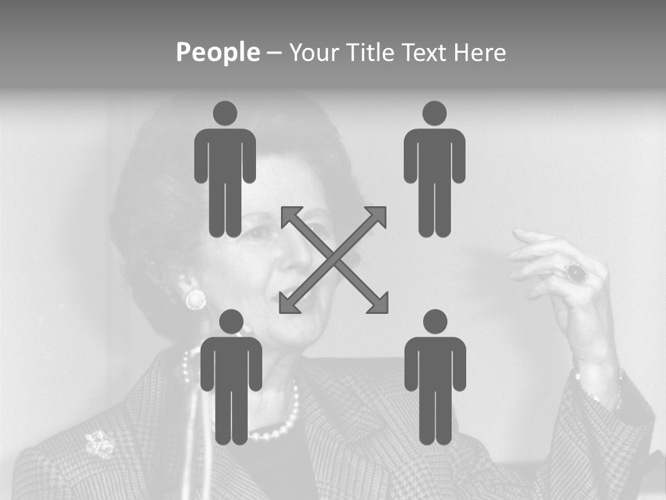 London - July 1: Hon. Margaret Thatcher, British Prime Minister, Speaks On July 1, 1991 In London. She Was Prime Minister From 1979-1990. PowerPoint Template